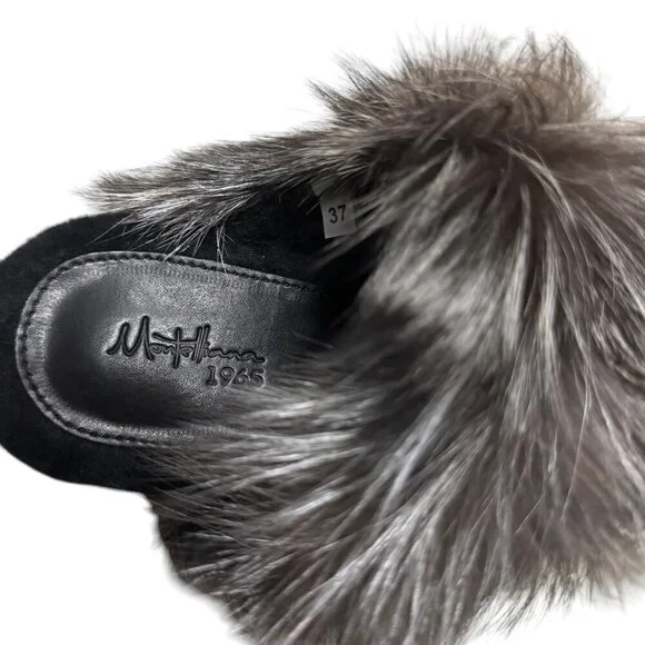 Montelliana 1965 Fur Slides – EU 37/US 6.5 – Free Shipping - Picture 5 of 7
